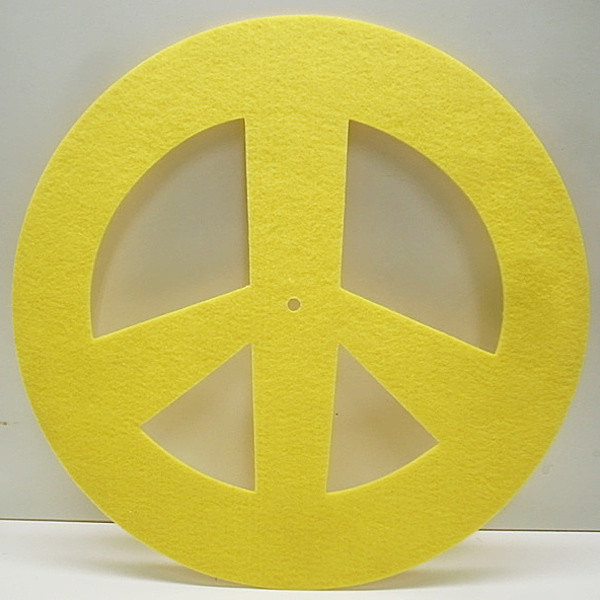 レコードメイン画像：USA / FUNNY SLIPMAT - peace [yellow/イエロー] スリップマット レコード