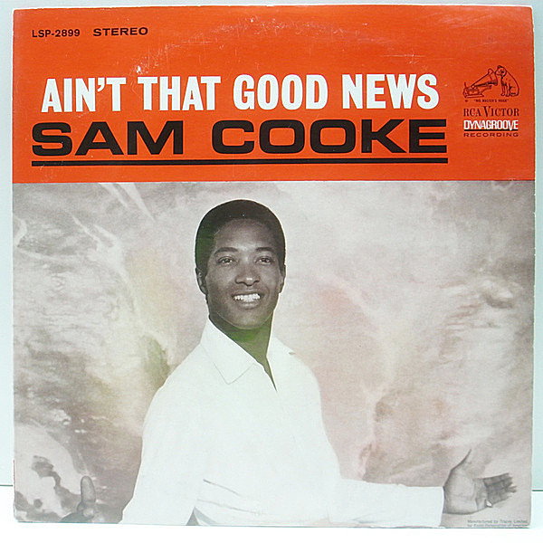 レコードメイン画像：激レア・極美盤!! US 完全オリジナル 太字DYNAGROOVE H&L有り SAM COOKE Ain't That Good News (RCA Victor LSP-2899) 生前最後のアルバム