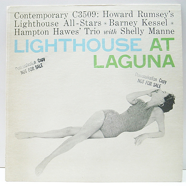 レコードメイン画像：美盤!! 3色刷り D1マト US 完全オリジナル『Lighthouse At Laguna』HOWARD RUMSEY / BARNEY KESSEL / HAMPTON HAWES TRIO / SHELLY MANNE