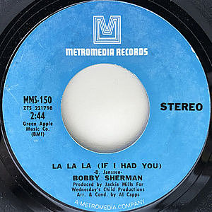 レコード画像：BOBBY SHERMANL / La La La (If I Had You)