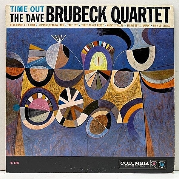 レコードメイン画像：レアな良好品!! MONO 6eye US初期プレス DAVE BRUBECK QUARTET Time Out (Columbia CL 1397) Take Fiveを含む大名盤！w/ PAUL DESMOND