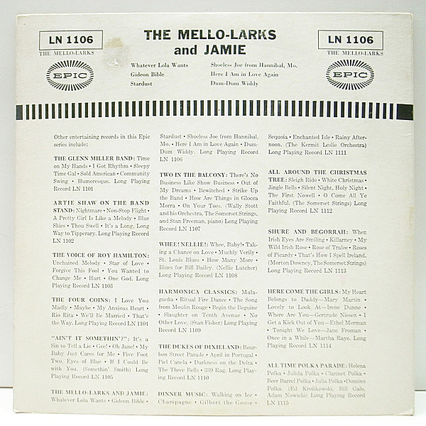 MELLO-LARKS / The Mello-Larks And Jamie (10) / Epic