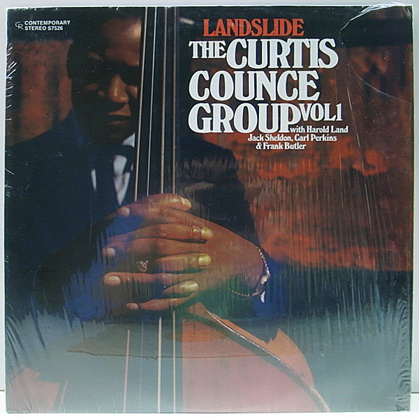 レコードメイン画像：シュリンク付き 美品 CURTIS COUNCE GROUP Landslide (Contemporary) HAROLD LAND, CARL PERKINS etc 中期プレス