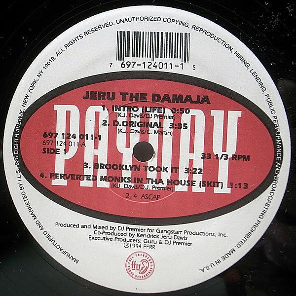 Jeru the Damaja 2LP 二枚組レコード US盤