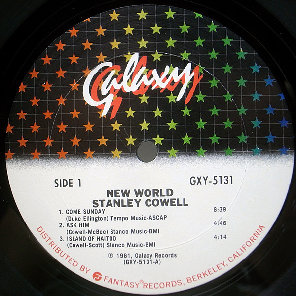 STANLEY COWELL / New World (LP) / Galaxy | WAXPEND RECORDS