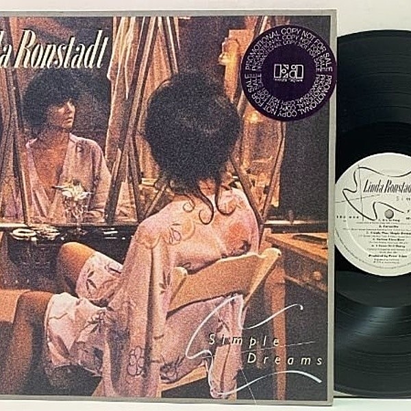 レコードメイン画像：プロモ Cut無し 美品!! LINDA RONSTADT Simple Dreams ('77 Asylum) リンダ・ロンシュタット 夢はひとつだけ Promo copy, White label