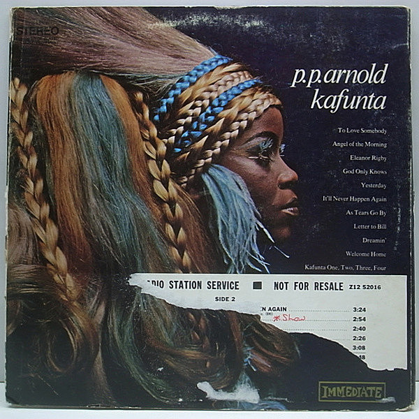 レコードメイン画像：プロモ Orig. DJマト&PROMO STICKER / P.P. ARNOLD Kafunta 名盤