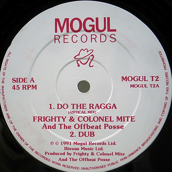 レコードメイン画像：ラガ・ダンスホール 良盤!! 12インチ UKオリジナル FRIGHTY & COLONEL MITE AND THE OFFBEAT POSSE Do The Ragga ('91 Mogul) 45RPM.