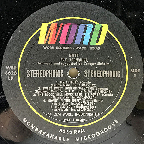 EVIE TORNQUIST / Evie (LP) / Word | WAXPEND RECORDS