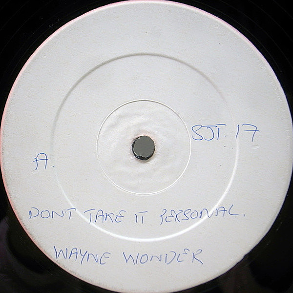 レコードメイン画像：JERMAINE JACKSONカヴァー！UK 12インチ WAYNE WONDER Don't Take It Personal (Soljie) 美再生の良盤 VERSION DUB収録 ウェイン・ワンダー