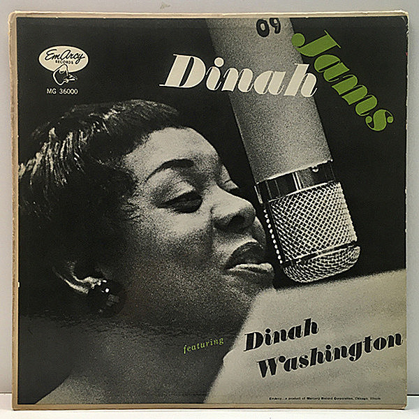 レコードメイン画像：良品!! MONO 小ドラマー 深溝 DINAH WASHINGTON Dinah Jams (EmArcy MG 36000) 表綺麗コーティング Clifford Brown, Max Roach ほか