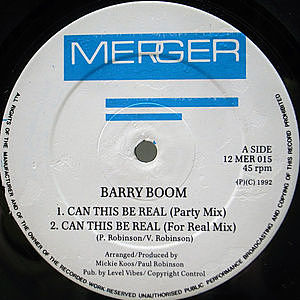 レコード画像：BARRY BOOM / Can This Be Real / Kissing You