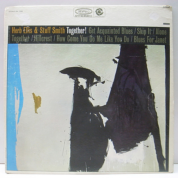 レコードメイン画像：プロモ USオリジナル HERB ELLIS & STUFF SMITH Together! ('63 Epic) Bob Enevoldsen, Lou Levy, Al McKibbon, Shelly Manne