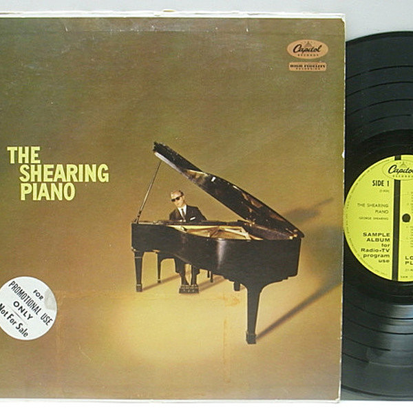 レコードメイン画像：プロモ盤 MONO USオリジナル GEORGE SHEARING The Shearing Piano (Capitol T 909) ジョージ・シアリング Promo Copy モノラル