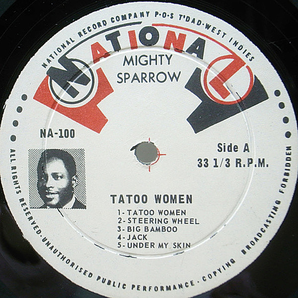 Mighty Sparrow / Tattoo Woman オリジナルジャケ Mighty Sparrow / Tattoo Woman オリジナルジャケ Mighty