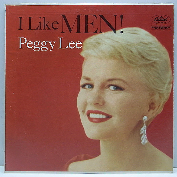 レコードメイン画像：MONO 虹ラベ USオリジ PEGGY LEE I Like Men '59年 絶頂期の録音