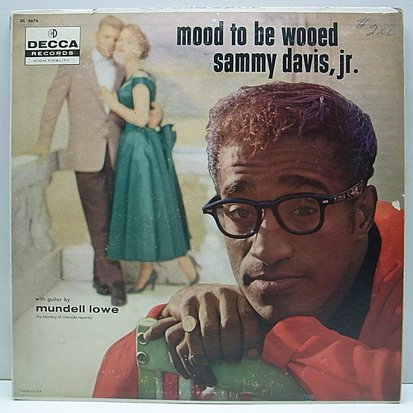 レコードメイン画像：DECCA FLAT Orig. SAMMY DAVIS JR MUNDELL LOWE Mood To Be Wooe