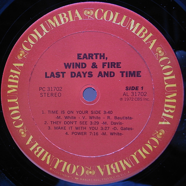 EARTH WIND & FIRE / Last Days And Time (LP) / Columbia | WAXPEND