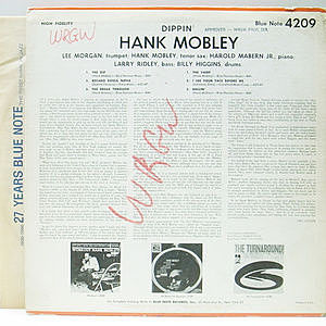 HANK MOBLEY / Dippin' (LP) / Blue Note | WAXPEND RECORDS
