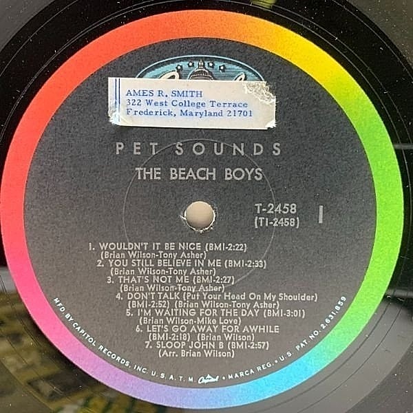 BEACH BOYS / Pet Sounds (LP) / Capitol | WAXPEND RECORDS
