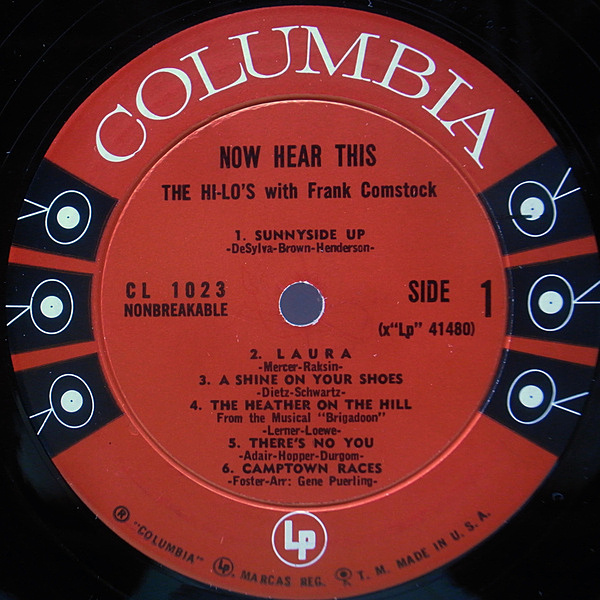 ハイロウズ レコード セット HI-LO'S / Now Hear This (LP) / Columbia | WAXPEND RECORDS