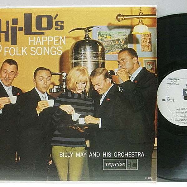 レコードメイン画像：美盤!! 白プロモ MONO 深溝 USオリジナル HI-LO'S Happen To Folk Songs ('62 Reprise R-6034) With Billy May And His Orchestra