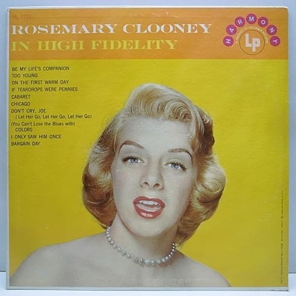 レコードメイン画像：良品!! FLAT MONO Orig. / ROSEMARY CLOONEY In High Fidelity