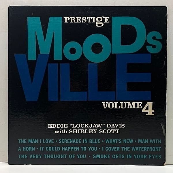 レコードメイン画像：良好!! カゼヒキ無し【With SHIRLEY SCOTT 全編ピアノ】USオリジナル MONO 深溝 RVG刻印 EDDIE DAVIS Moodsville Volume 4 ワンホーン 名作