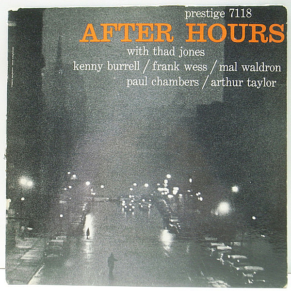 レコードメイン画像：N.Y.C. 深溝 MONO RVG刻印 USオリジナル『After Hours / Prestige 7054』THAD JONES, MAL WALDRON, KENNY BURRELL, FRANK WESS ほか