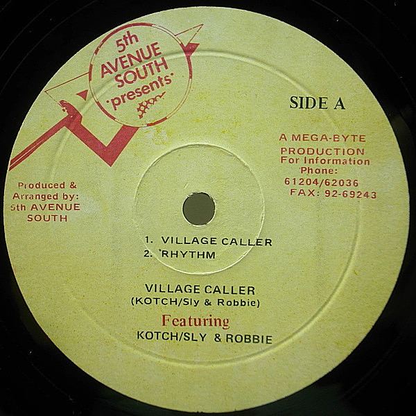 レコードメイン画像：LENNIE HIBBERTカヴァー 美再生の良盤!! 12インチ KOTCH / SLY & ROBBIE Village Caller (5th Avenue South) レゲエ・インスト 33RPM. 試聴