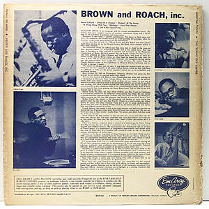 CLIFFORD BROWN / MAX ROACH / Brown And Roach Incorporated