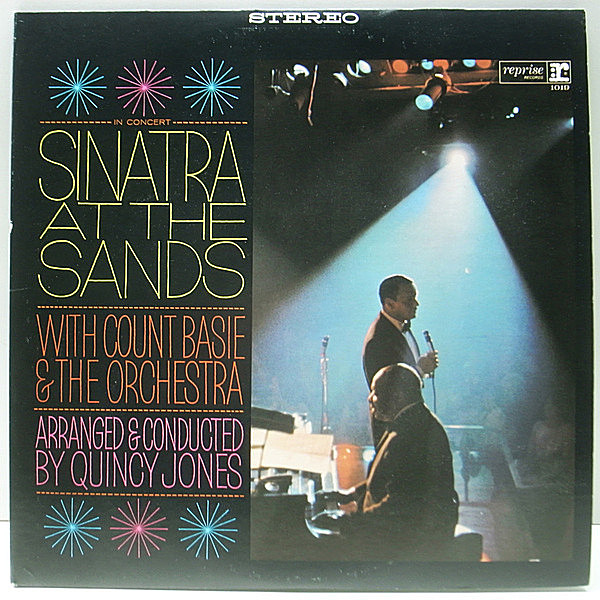 レコードメイン画像：【ベイシー楽団とのリッチなライヴ】美品 US 2色ラベル FRANK SINATRA With COUNT BASIE At The Sands (Reprise 2FS 1019) 米 2LP