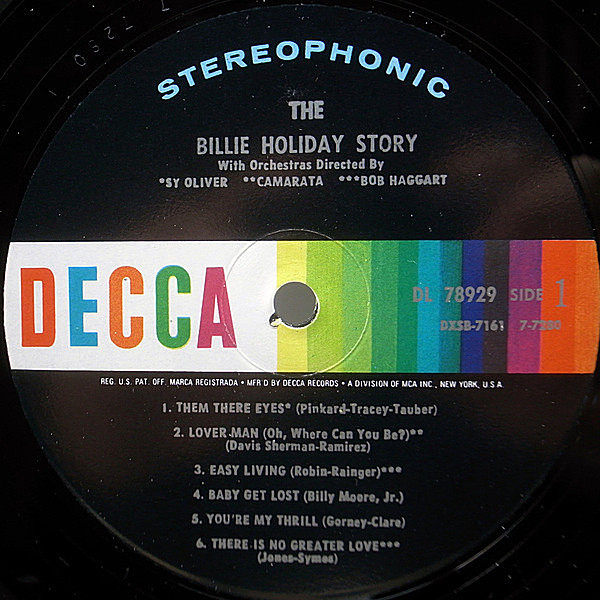 ビリー・ホリデイ集レコード7枚 BILLIE HOLIDAY / The Billie Holiday Story (LP) / Decca