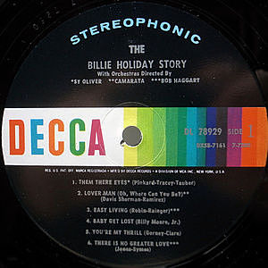 BILLIE HOLIDAY / The Billie Holiday Story (LP) / Decca