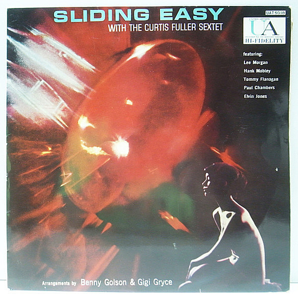 レコードメイン画像：良品!! MONO 国内 初版 CURTIS FULLER Sliding Easy カーティス・フラー／スライディング・イージー ('59 UA) Lee Morgan, Hank Mobley 他