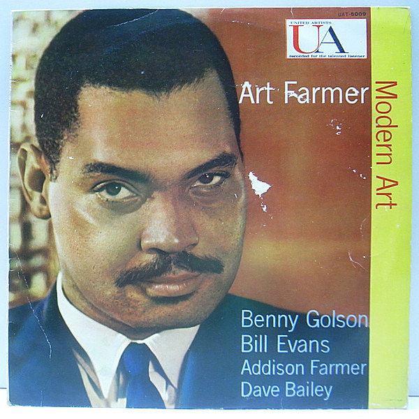 レコードメイン画像：MONO 国内 初版 ART FARMER Modern Art アート・ファーマー／モダン・アート Benny Golson, Bill Evans, Dave Bailey 屈指の名盤