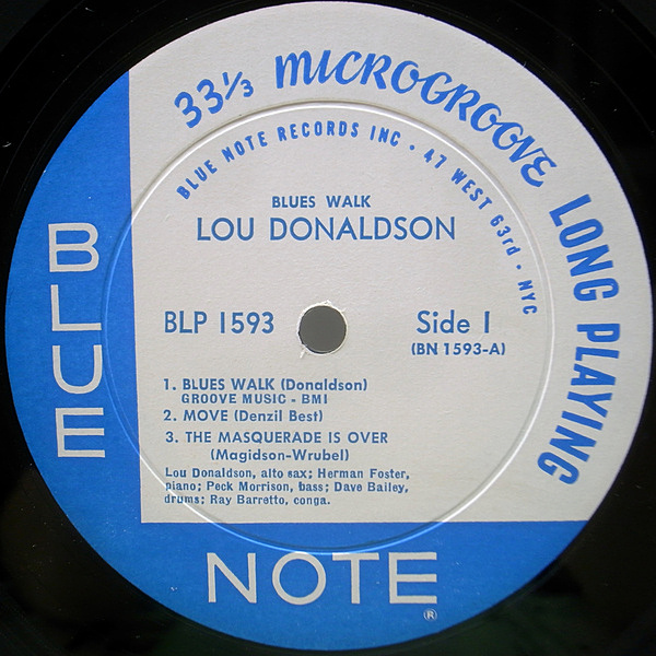 LOU DNALDSON BLUES WALK レコードLP LOU DONALDSON - Lou Donaldson - Blues Walk LP (Blue Note