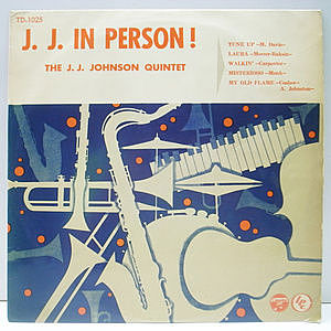 レコード画像：J.J. JOHNSON / In Person!