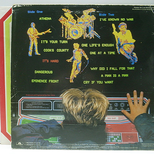 THE WHO ザ フー　 メンバー直筆サイン IT’S HARD THE WHO ザ フー メンバー直筆サイン IT'S HARD THE WHO ザ フー