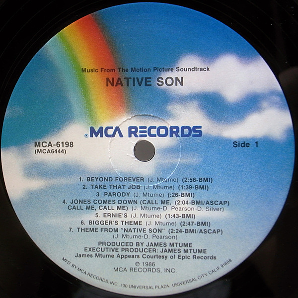 JAMES MTUME / Native Son (O.S.T) (LP) / MCA | WAXPEND RECORDS