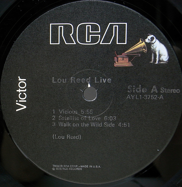 LOU REED / Live (LP) / RCA | WAXPEND RECORDS