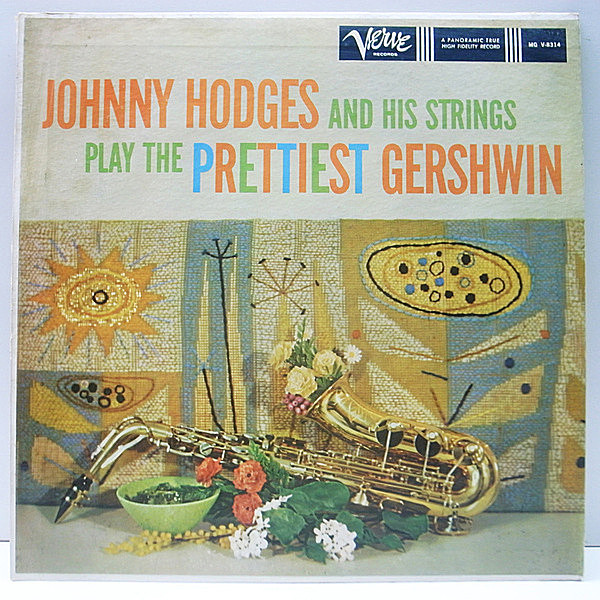 レコードメイン画像：『優美なワンホーン』MONO 初版トランペッター 深溝 USオリジナル JOHNNY HODGES And His Strings Play The Prettiest Gershwin