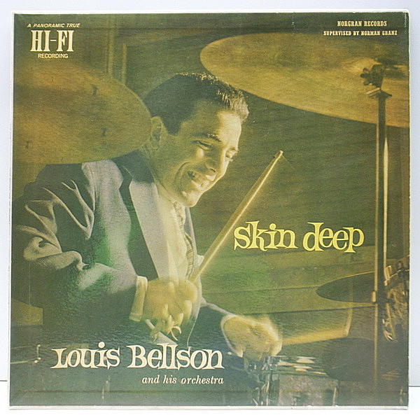 レコードメイン画像：美盤!! 黄Norgran 深溝 USオリジナル LOUIS BELLSON Skin Deep (MG N-1046) Harry Edison, Wardell Gray, Willie Smith, Joe Puma ほか