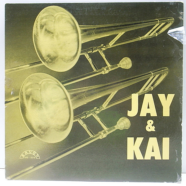 レコードメイン画像：FLAT, MONO 深溝 手書きRVG USオリジナル J.J. JOHNSON And KAI WINDING Jay & Kai (Savoy MG 12010) 双頭コンボ＋ソロでのコンボも収録