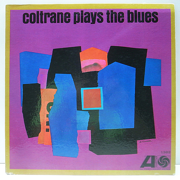 レコードメイン画像：MONO 1st 白ファン 3色ラベル USオリジナル JOHN COLTRANE Plays The Blues (Atlantic 1382) McCoy Tyner, Steve Davis, Elvin Jones