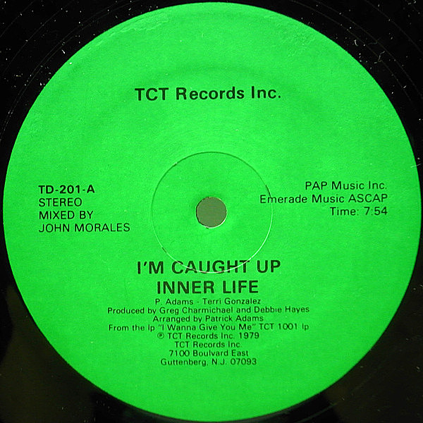 レコードメイン画像：【大名曲！ダンス・クラシック】12インチ USオリジナル INNER LIFE I'm Caught Up ('79 TCT) PATRICK ADAMS, JOCELYN BROWN ロングVer.収録