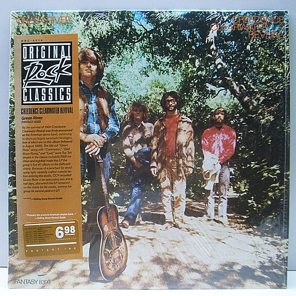 レコードメイン画像：シュリンク極美品!! CREEDENCE CLEARWATER REVIVAL [CCR] Green River (Fantasy／US ORC盤 4514) Bad Moon Rising, Commotion ほか