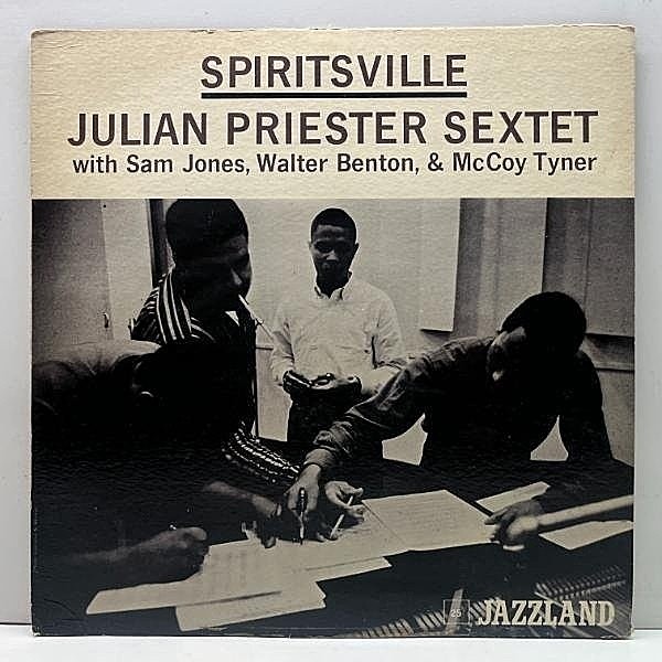 レコードメイン画像：美盤!! プロモ MONO 橙Small 深溝 オリジナル JULIAN PRIESTER SEXTET Spiritsville (Jazzland JLP 25) w/ Walter Benton, Charles Davis