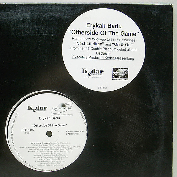 レコードメイン画像：『Baduizm』からのシングルカット 良品 12インチ オリジナル ERYKAH BADU Otherside Of The Game ('97 Universal) THE ROOTS ネオ・ソウル