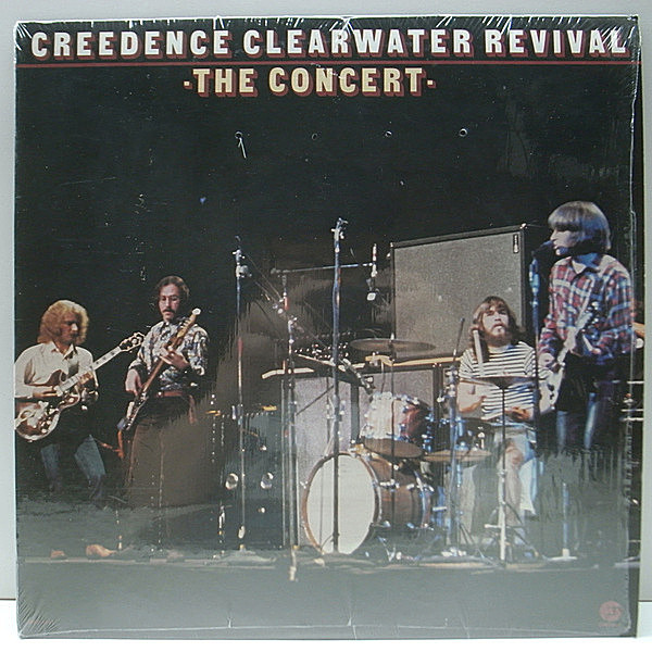 レコードメイン画像：シュリンク美品!! US 青ラベル CREEDENCE CLEARWATER REVIVAL [CCR] The Concert ('80 Fantasy) Tom Fogerty在籍時の4人でのパフォーマンス